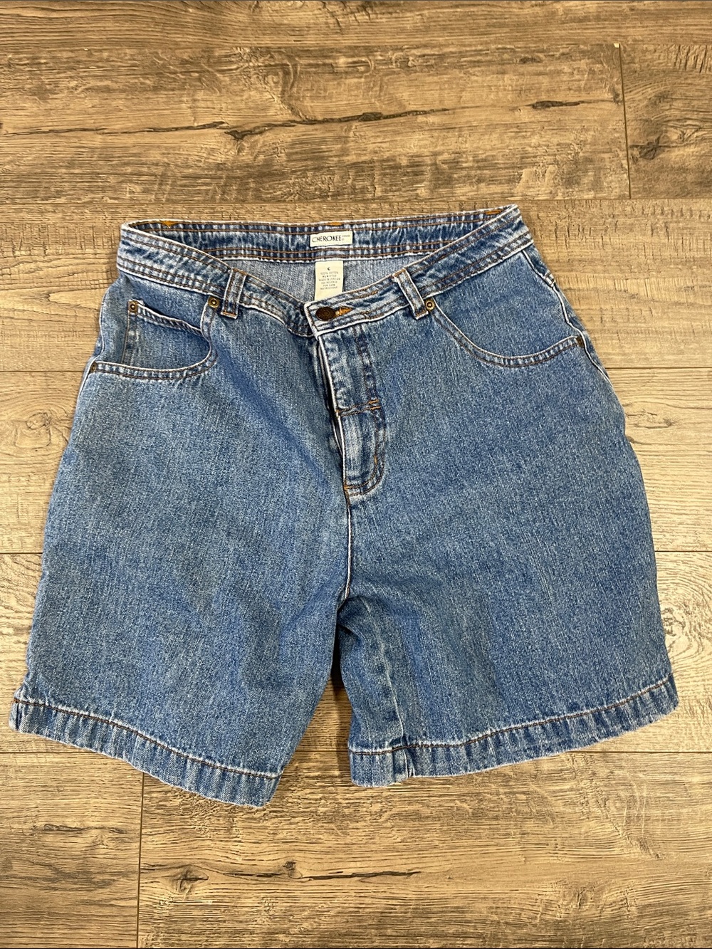 Cherokee Blue Denim High-Rise Jean Shorts